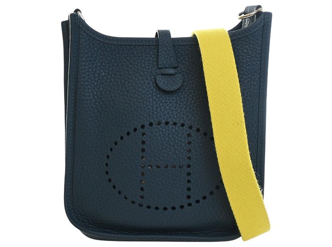 Hermès Blue Clemence Evelyne TPM 16 Bleu