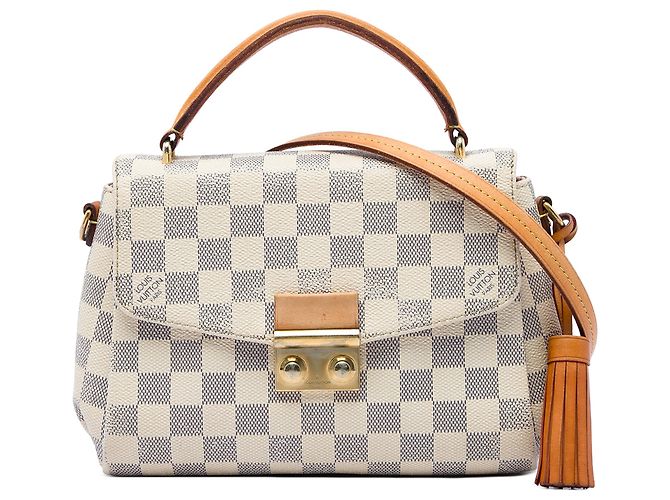 Louis Vuitton White Damier Azur Croisette Blanc