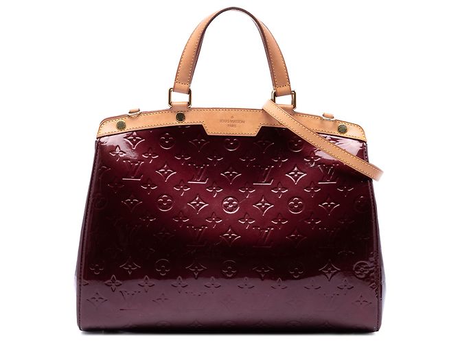Louis Vuitton Red Monogram Vernis Brea GM Rouge Bordeaux