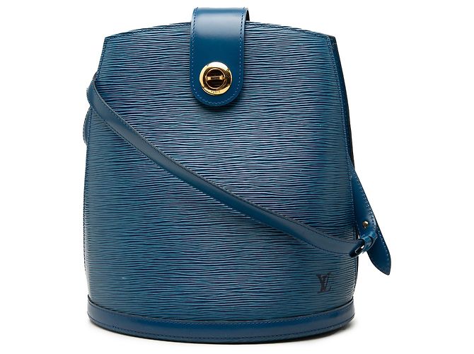 Louis Vuitton Blue Epi Cluny Azul