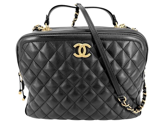 Borsa Vanity Matelassé da donna Chanel Nero