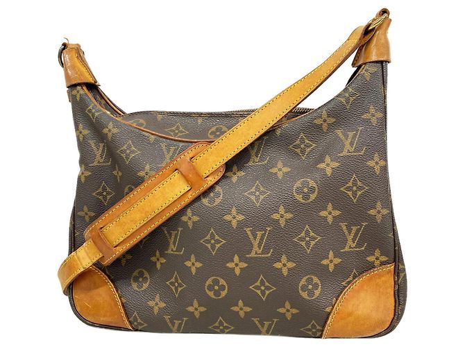 Borsa a tracolla Louis Vuitton Monogram Boulogne 30 Marrone