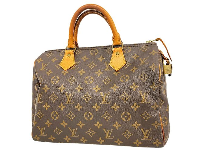 Louis Vuitton Monogram Speedy 30 Handtasche Braun