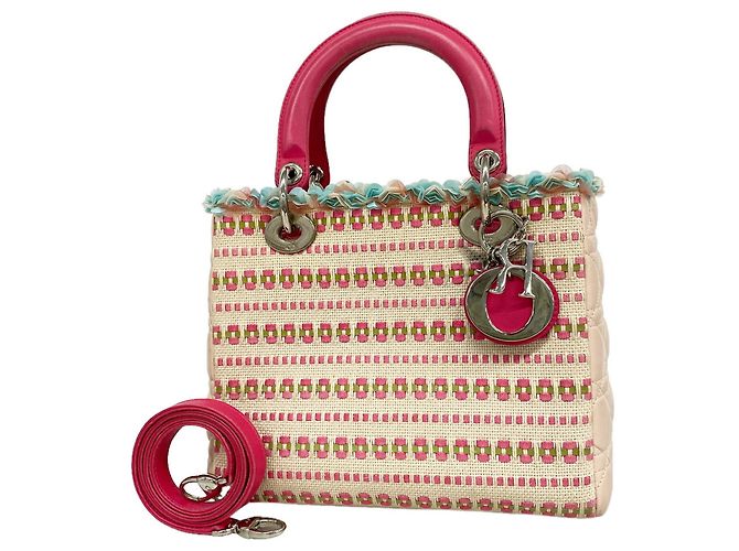Borsa Christian Dior Cannage Lady Multicolore