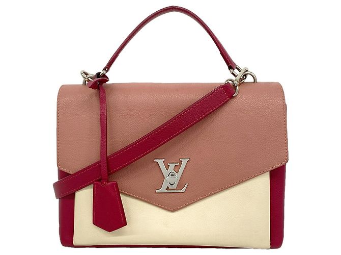 Borsa Louis Vuitton MyLockme Marrone Crudo Bordò