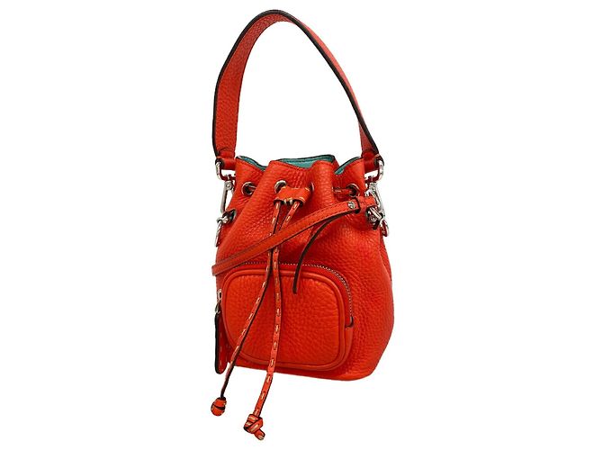 Fendi Montresor Mini Lederhandtasche Rot