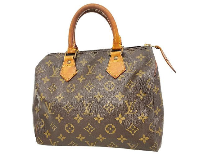 Borsa Louis Vuitton Monogram Speedy 25 Marrone