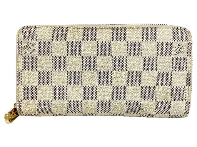 Cartera Zippy Louis Vuitton Damier Azur Blanco
