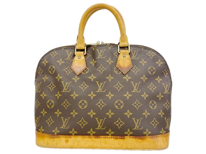 Borsa Louis Vuitton Alma Monogram Marrone