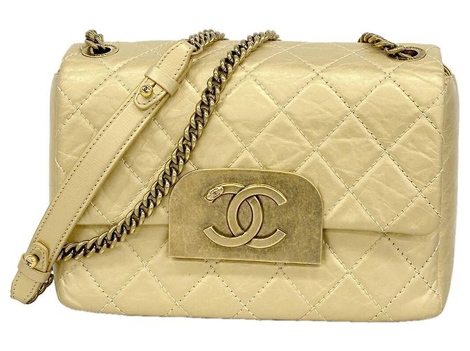 Borsa a tracolla Chanel Matelassé Gold D'oro