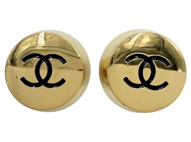 Timeless Orecchini a clip vintage Chanel D'oro
