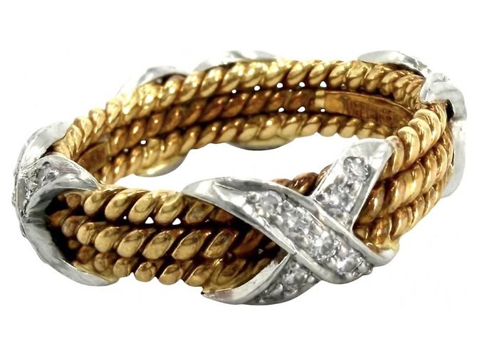 Anillo para mujer Tiffany & Co. Blanco Amarillo