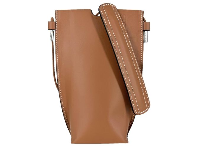 Bolsa de Ombro Loewe Anagram Gate Pocket Marrom