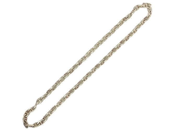 Hermès Collana HERMES Vintage Chaine d'Ancre TPM Argento
