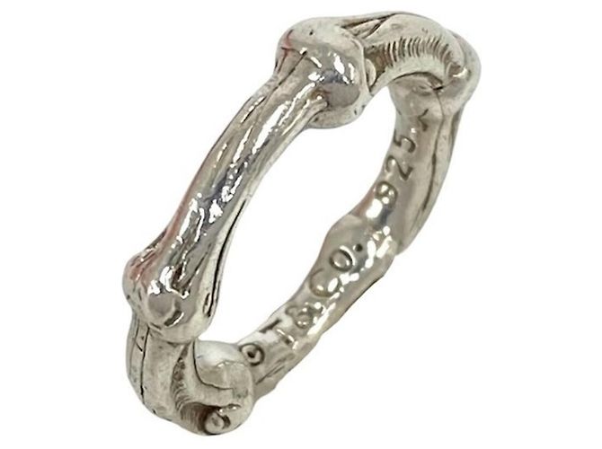 Tiffany & Co Anello Tiffany Vintage Bamboo Band Argento