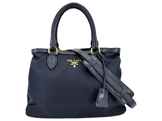 Bolsa de Ombro Prada Navy Azul marinho