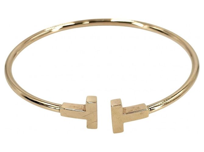 Pulsera rígida Tiffany & Co. para mujer en oro rosa Blanco