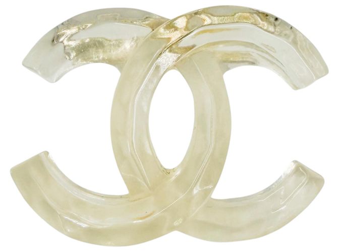 Broche Chanel Coco Mark transparente
