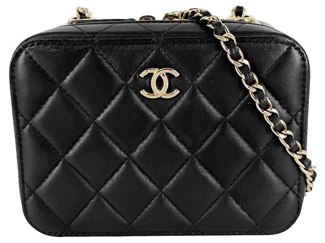 Camera Borsa a tracolla mini Matelassé da donna Chanel Nero