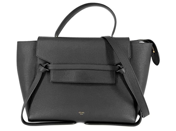 Belt Bag Céline Bolso cinturón de piel negra para mujer Celine Negro