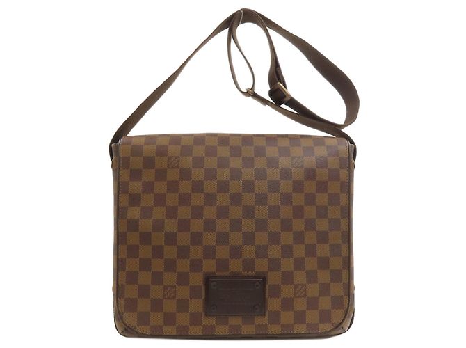 Bolsa de Ombro Louis Vuitton Brooklyn MM Damier ebene