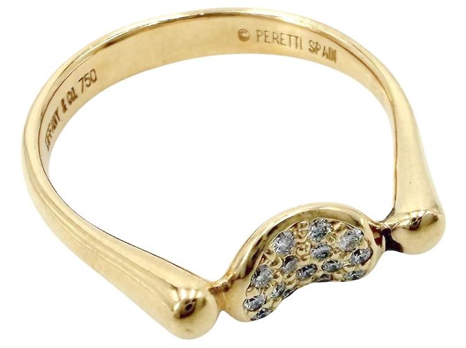 Tiffany & Co. Bean Design Ring aus Gelbgold