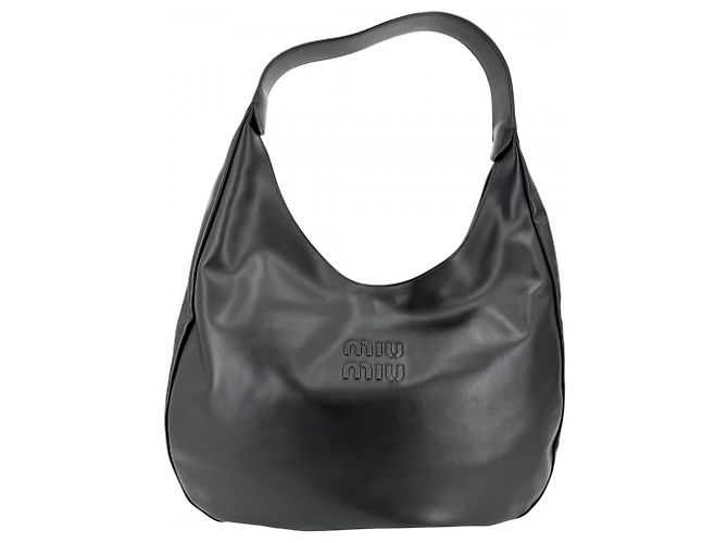 Borsa Tote Miu Miu in pelle nera Nero