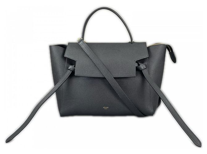 Borsa Belt Bag Céline nera in pelle di vitello Nero