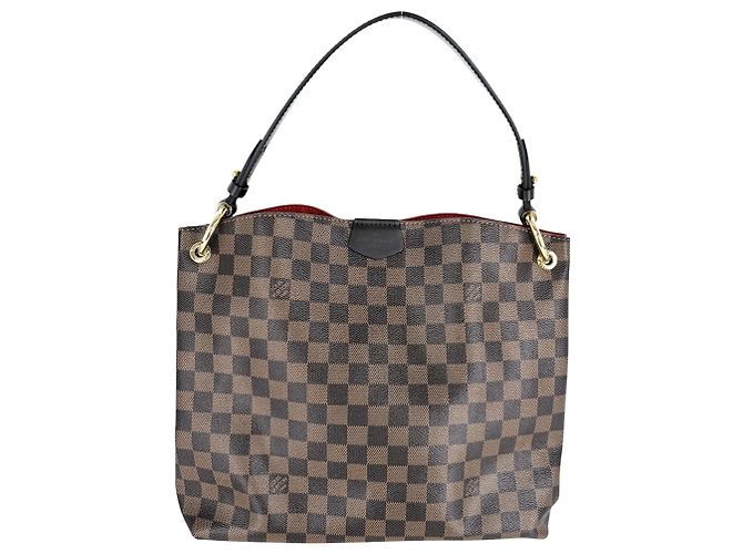 Borsa Louis Vuitton Graceful PM Marrone Damier ebene