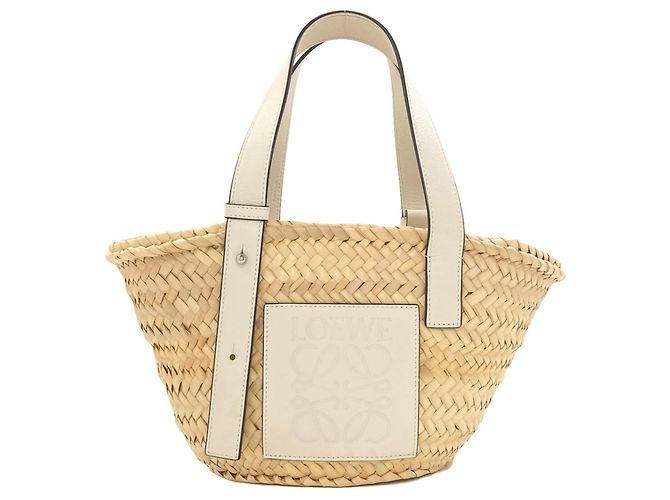 Loewe Small Tote Basket Tasche Weiß