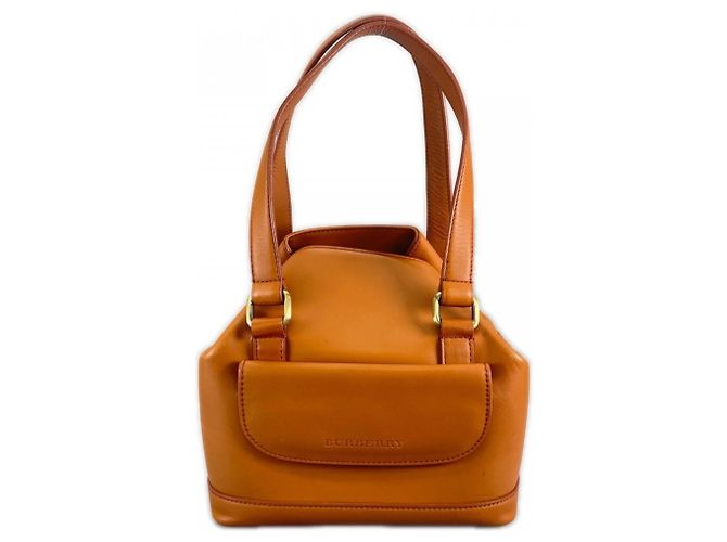 Bolsa de mão Burberry em couro marrom