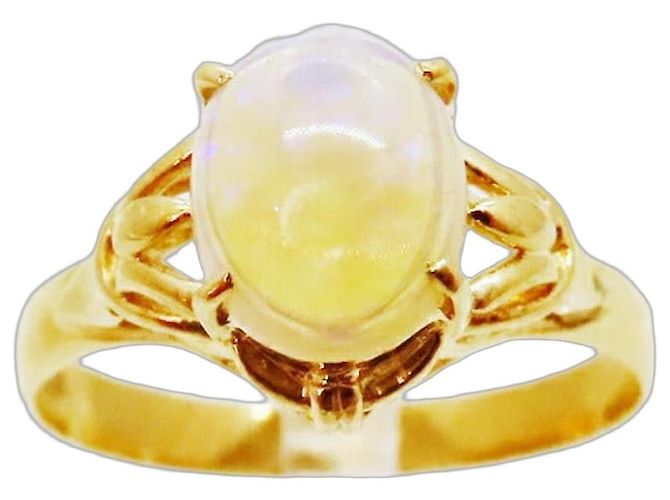 Autre Marque Anello in opale Au750 D'oro