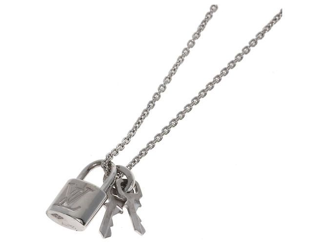 Collana Lockit Louis Vuitton in oro bianco 18K