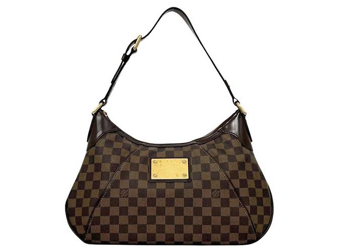 Bolsa de Ombro Louis Vuitton Thames GM Marrom Damier ebene