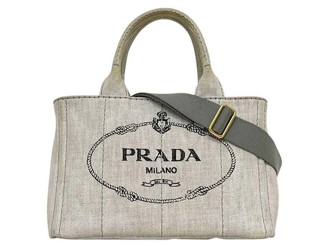 Borsa Tote 2-Way Prada Canapa Marrone