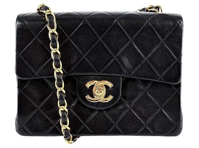 Borsa a tracolla Chanel Mini Matelassé Nero