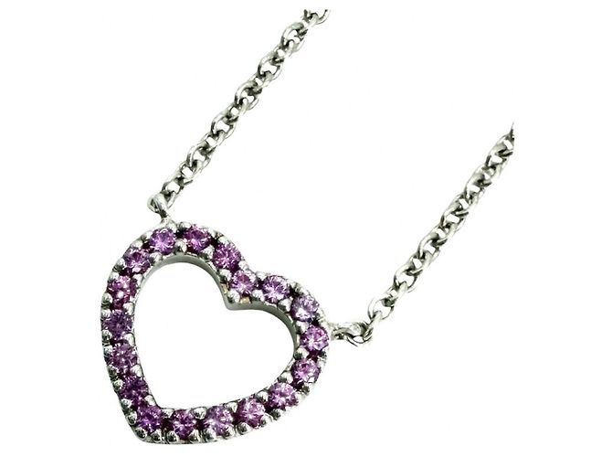 Collana Tiffany & Co. Metro Heart Rosa Bianco
