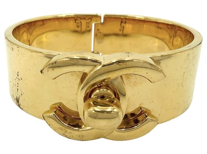 Bracciale Rigido Chanel Vintage Oro D'oro