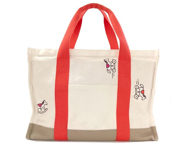 Hermès Adada Wickeltasche Tote Weiß