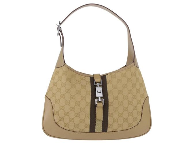 Gucci Jackie Canvas Medium Beige