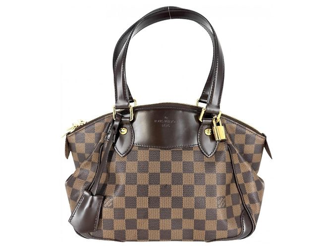 Bolsa Louis Vuitton Verona PM Marrom Branco