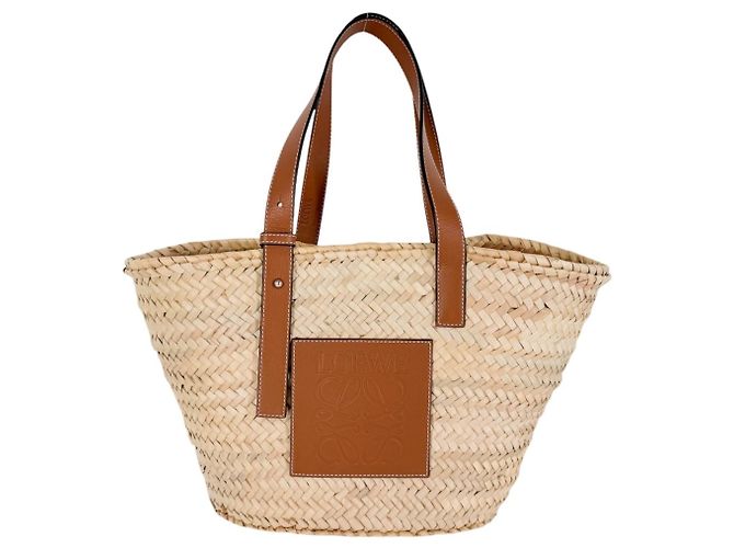Borsa a Cesto Loewe Anagram Marrone Beige