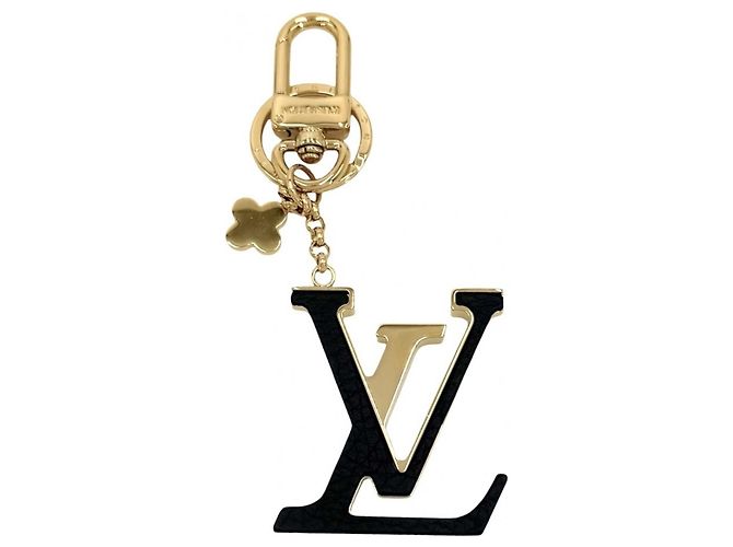Capucines Portachiavi Louis Vuitton Nero e Oro D'oro