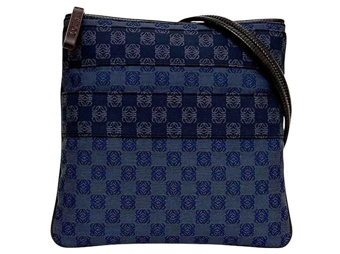 Borsa a tracolla Loewe in tela e pelle