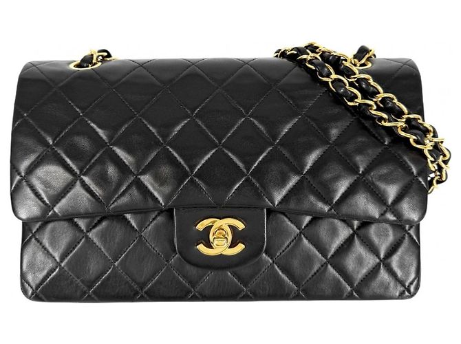 Borsa a tracolla Chanel Matelassé 25 Nero