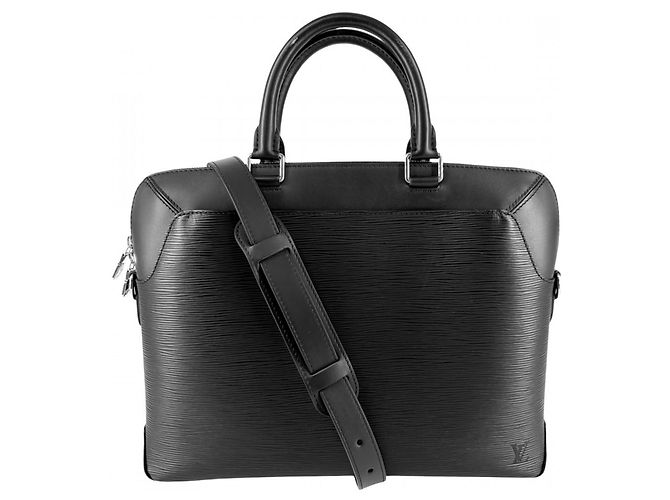 Sac à main et porte-documents Oliver pour hommes Louis Vuitton Noir