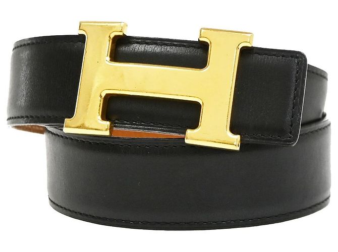 Hermès Hermes Constance Reversible Belt Leather Medium Black