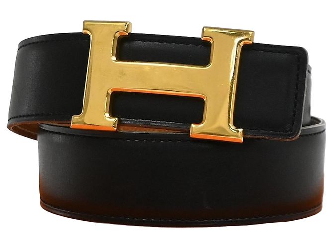 Hermès Hermes Constance Reversible Belt Leather Medium Black