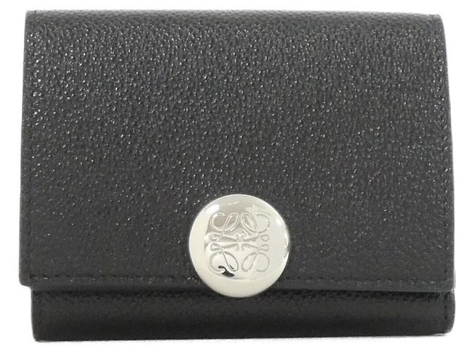 Loewe Pebble Trifold Wallet Black