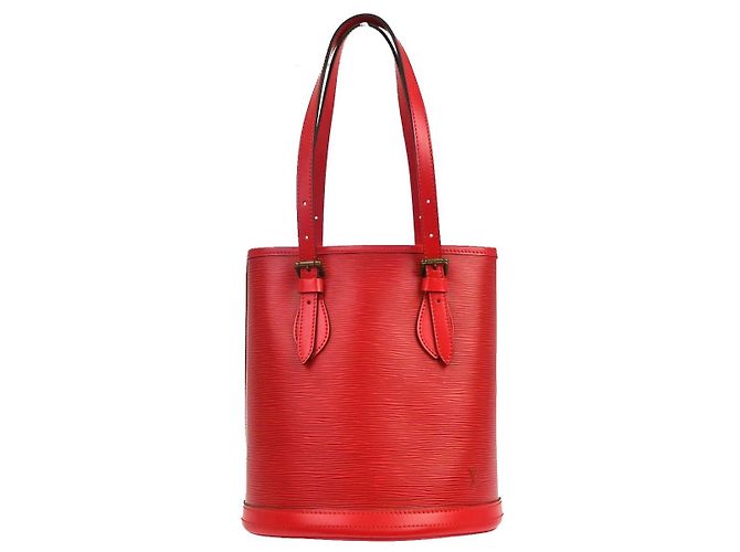 Louis Vuitton Bucket Epi Leather PM Rot